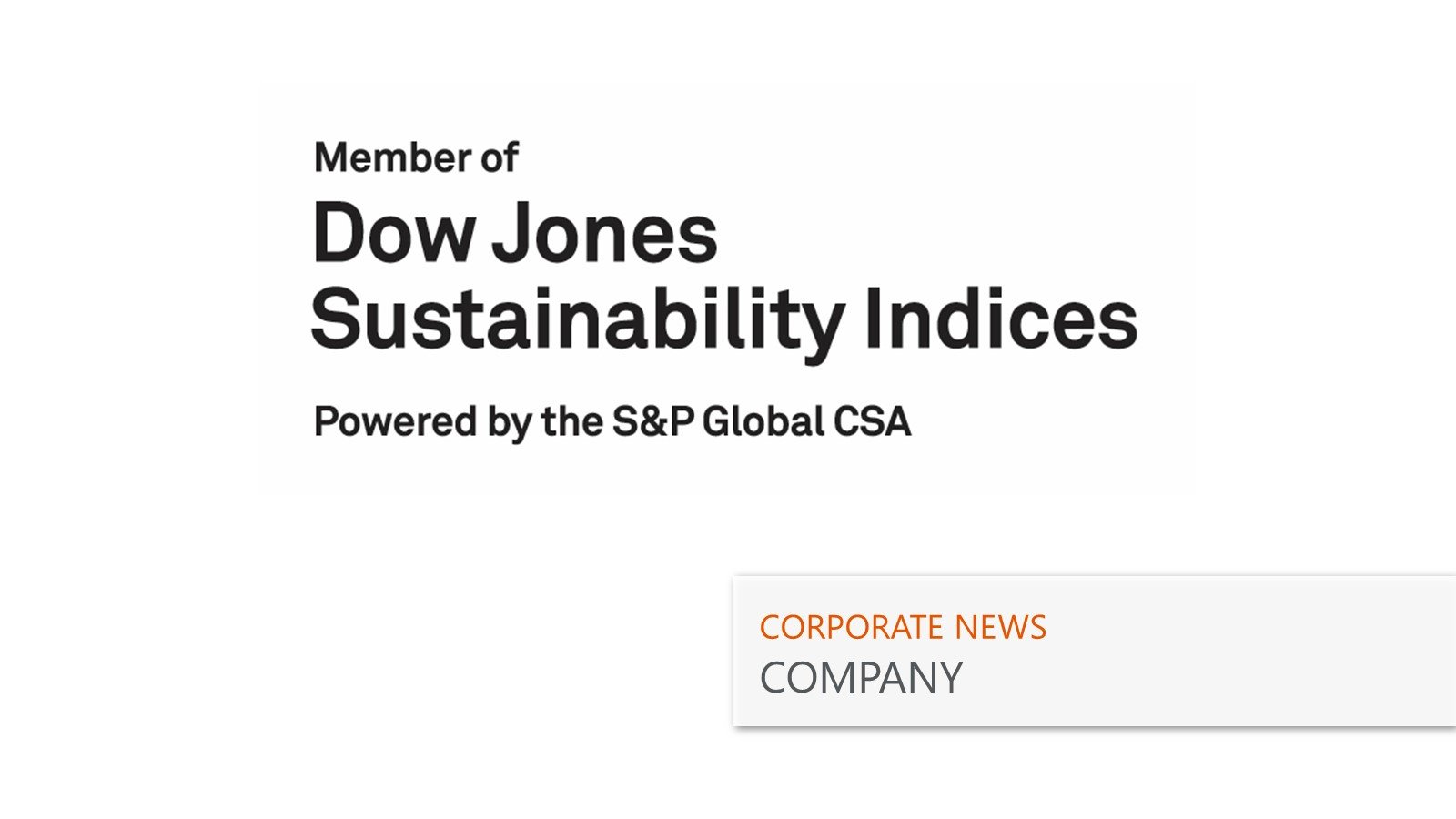 世界的な社会的責任投資指標「Dow Jones Sustainability World Index」の構成銘柄に3年連続で選定 サムネイル画像