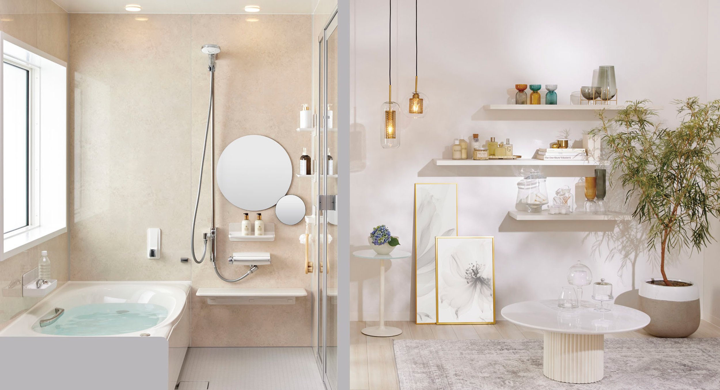 入浴スタイルに合わせて選べるバスルーム「リデア」に 好きな位置にカスタマイズ可能なマグネットアイテムを追加し、発売 サムネイル画像