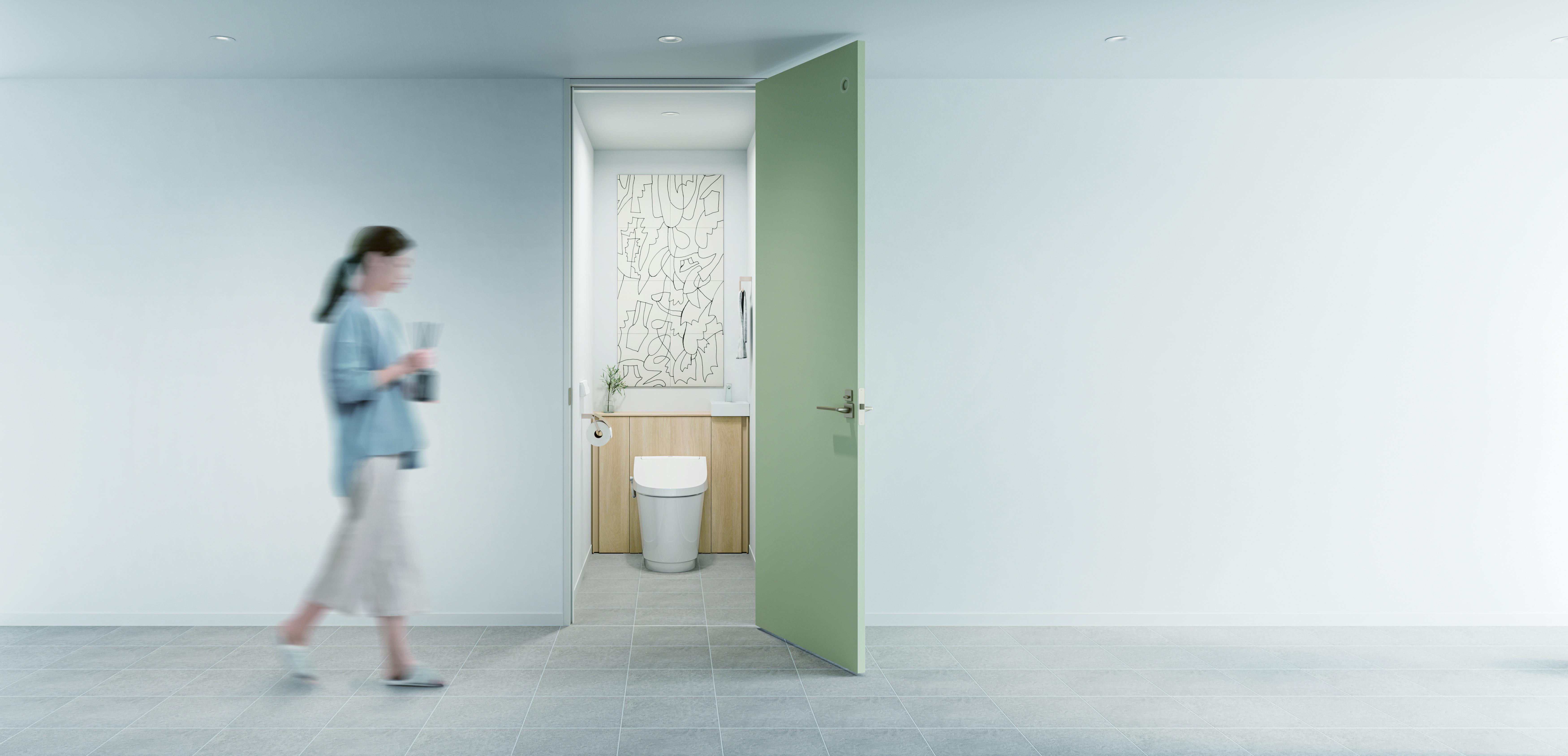 株式会社LIXIL ”見た目すっきり、おそうじ楽ちん。” キャビネット付トイレ「Jフィット」新発売 業界最大となる排水芯の対応範囲で、施工現場の負担を軽減 サムネイル画像